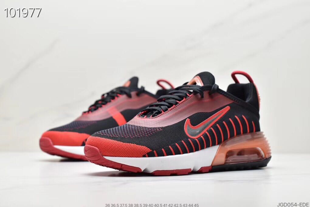 Men 2090 Nike Air Max Vapormax Black Red White Shoes